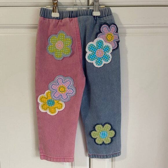 🌸 Hand-Embroidered Toddler Jeans (Size 12–18 Months) 🌸 NWT - Picture 7 of 16